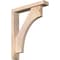 Ekena Millwork Westlake Block Smooth Bracket w/ Offset Brace, Douglas Fir, 3 1/2"W x 18"D x 22"H BKT0402X18X22WTL05SDF - alternate 1